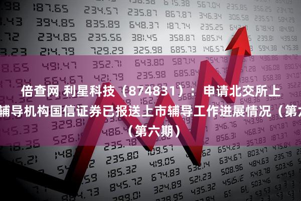 倍查网 利星科技（874831）：申请北交所上市，辅导机构国信证券已报送上市辅导工作进展情况（第六期）
